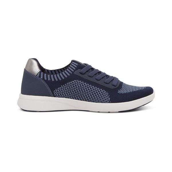 Aetrex Women's Teagan Arch Support Sneakers Navy Shoes UK 3593-292